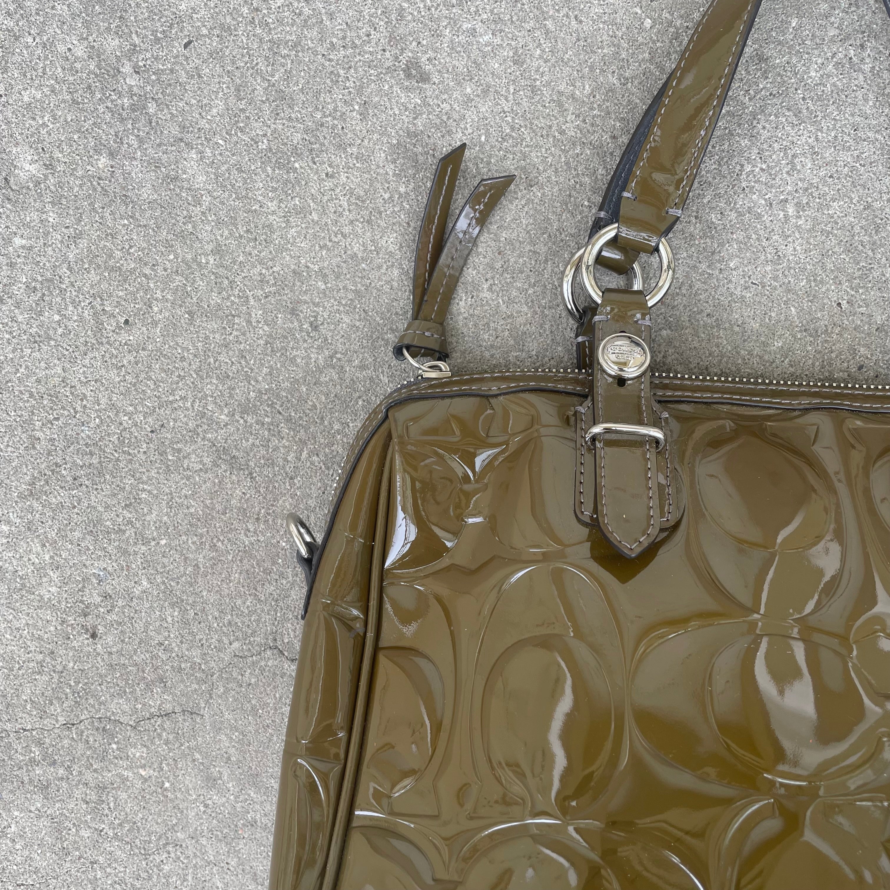 coach Boston bag in Patent leather
