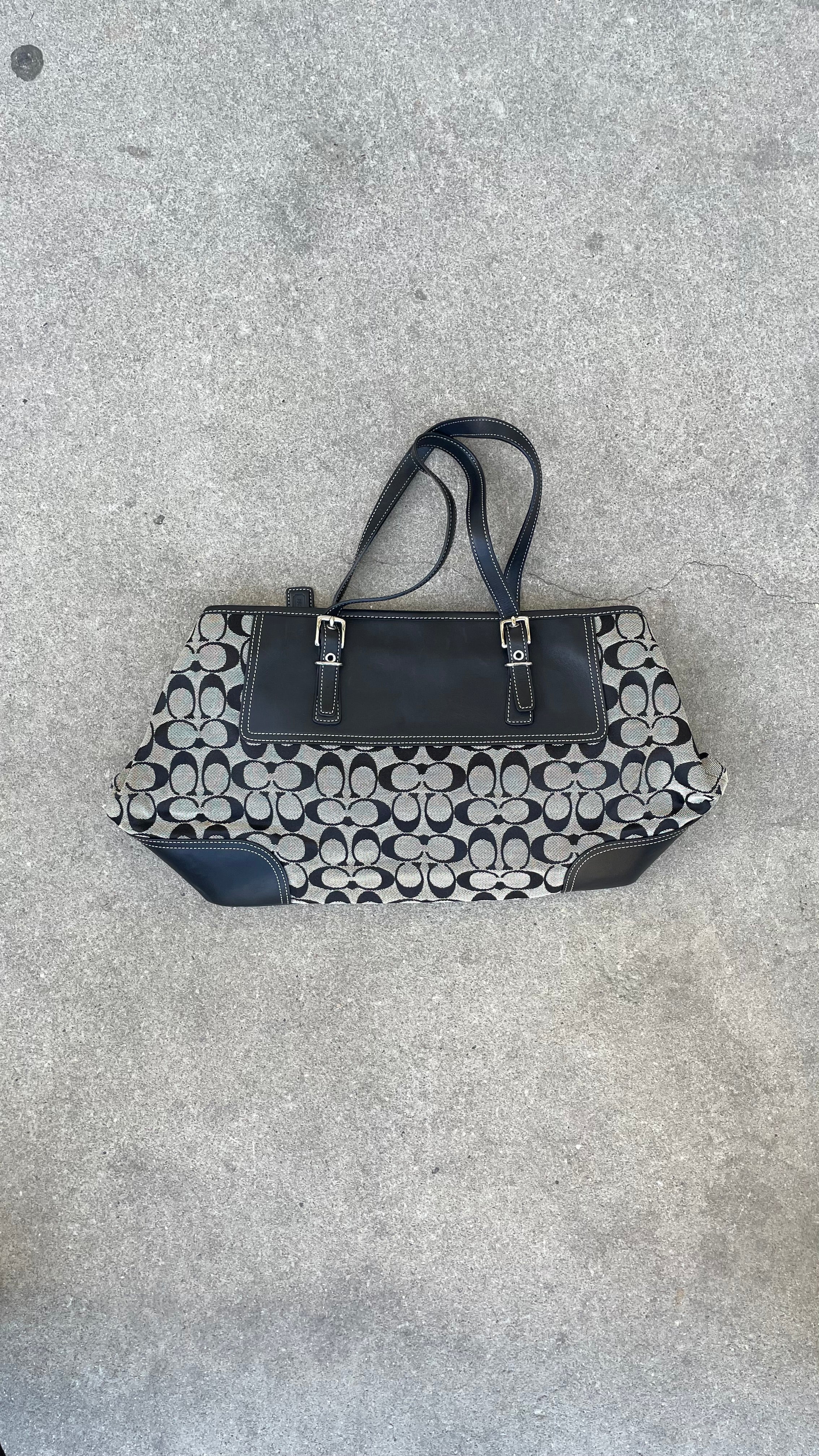 Coach black shoulder bag