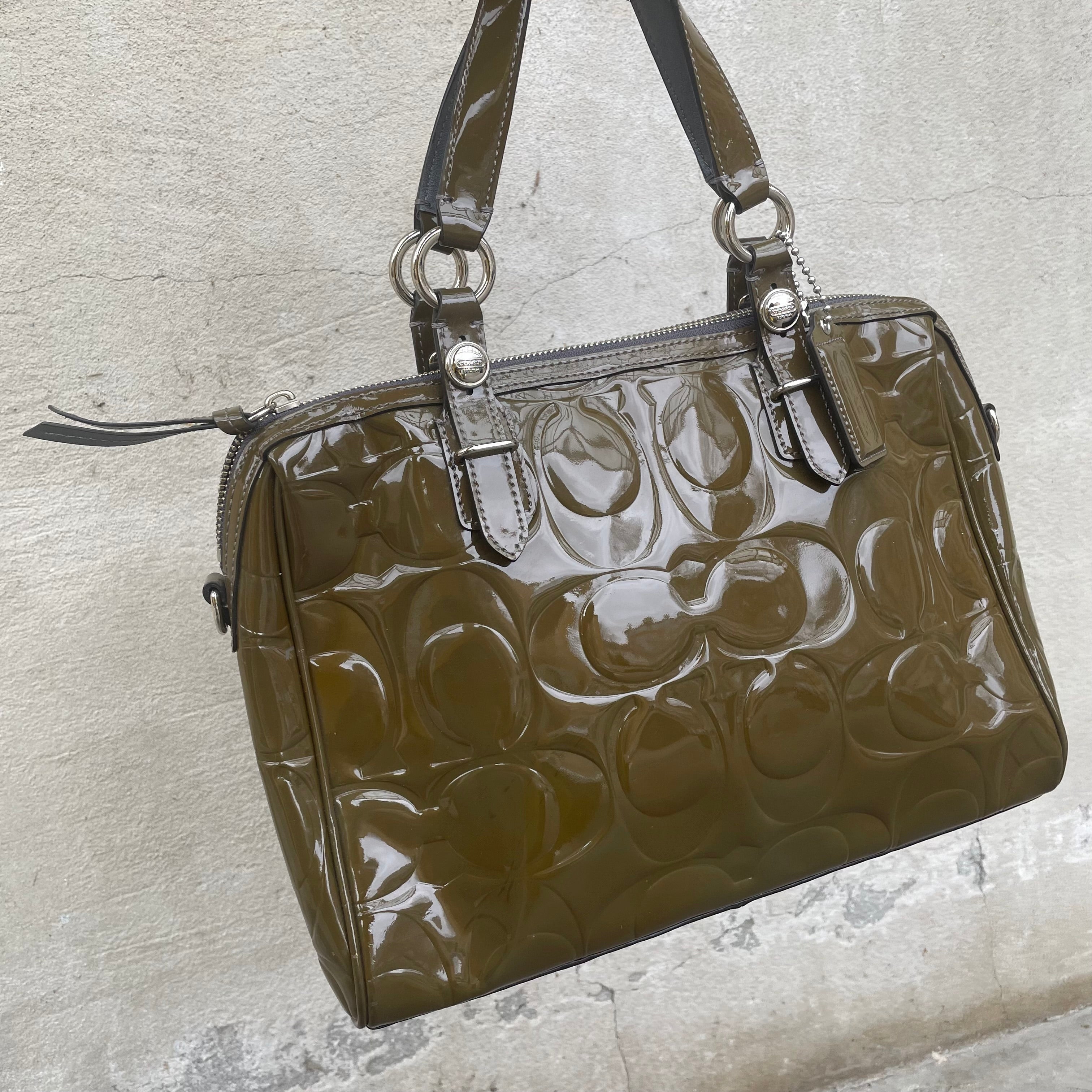 coach Boston bag in Patent leather