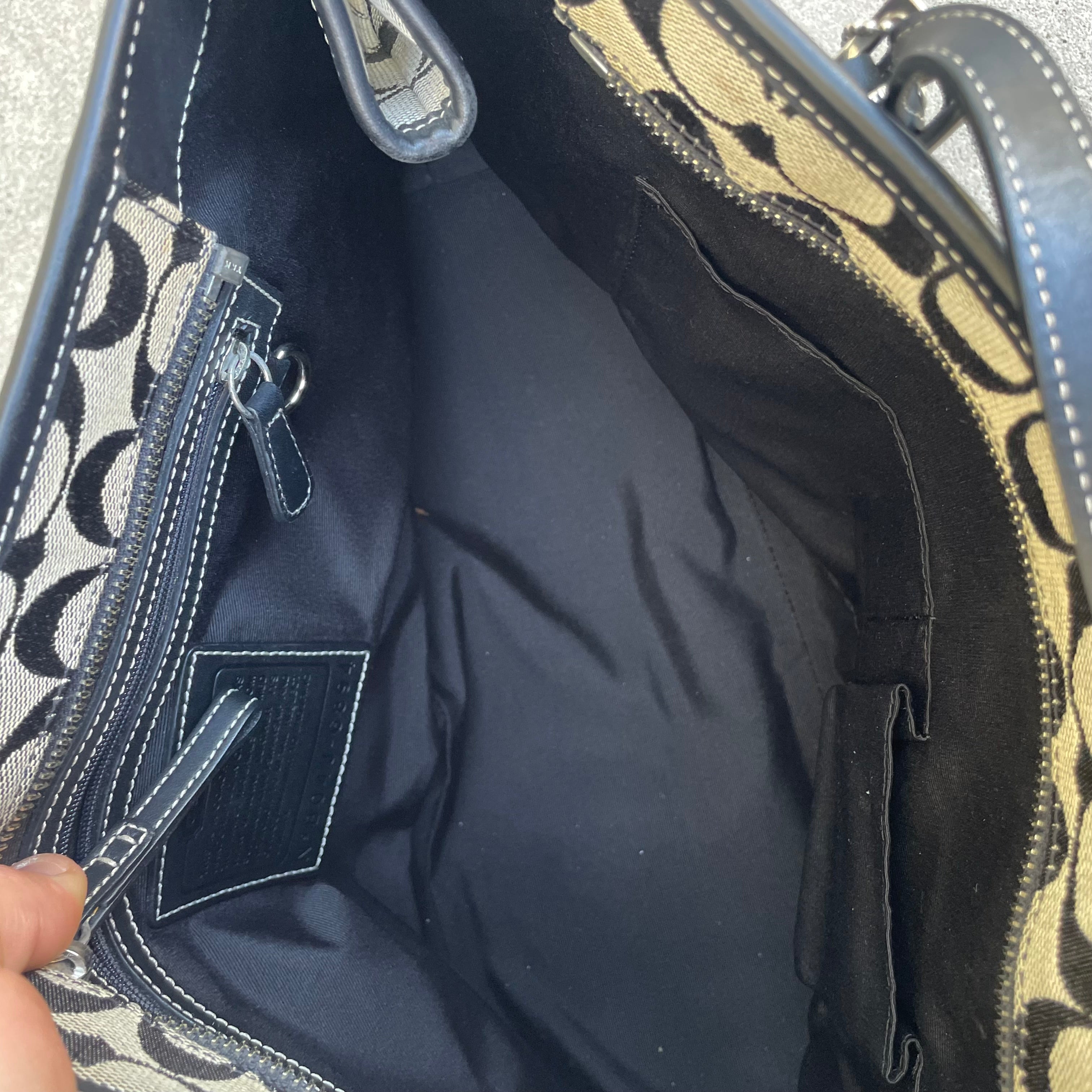 Coach black shoulder bag