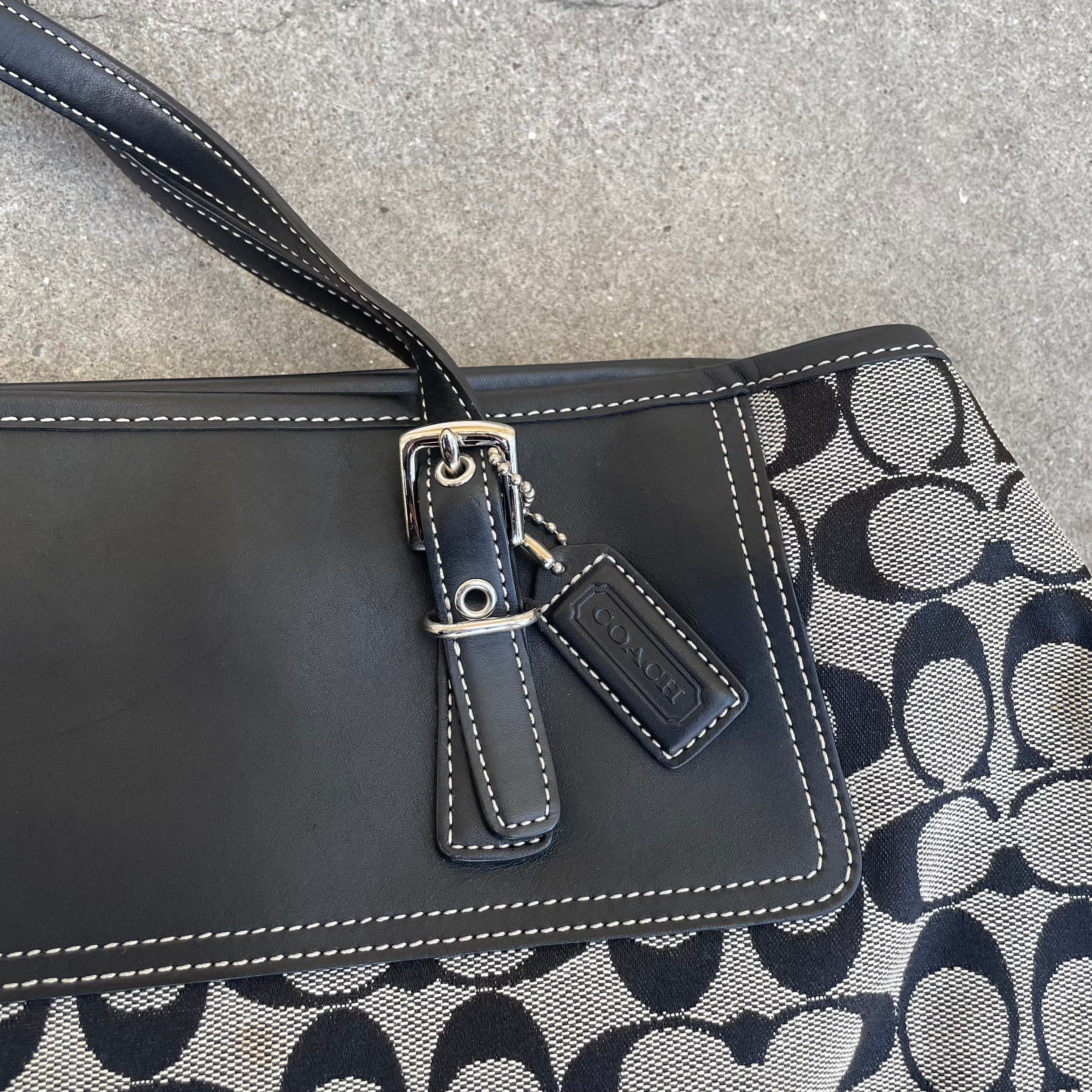 Coach black shoulder bag