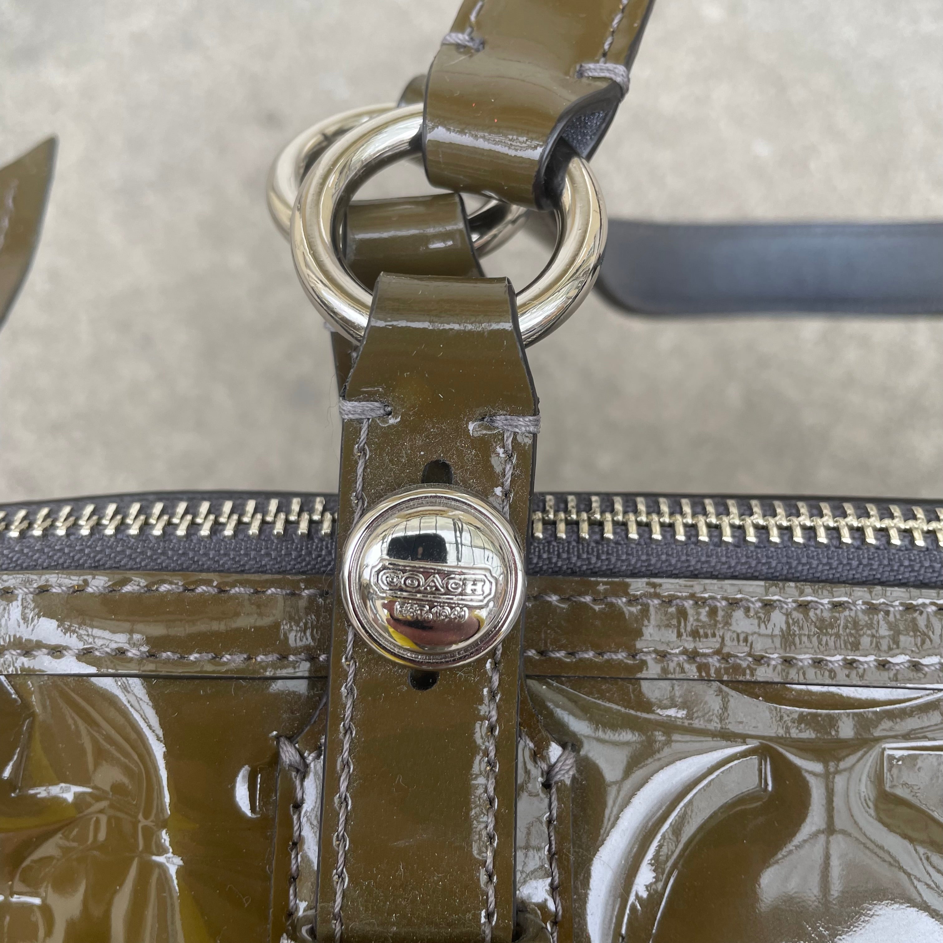 coach Boston bag in Patent leather