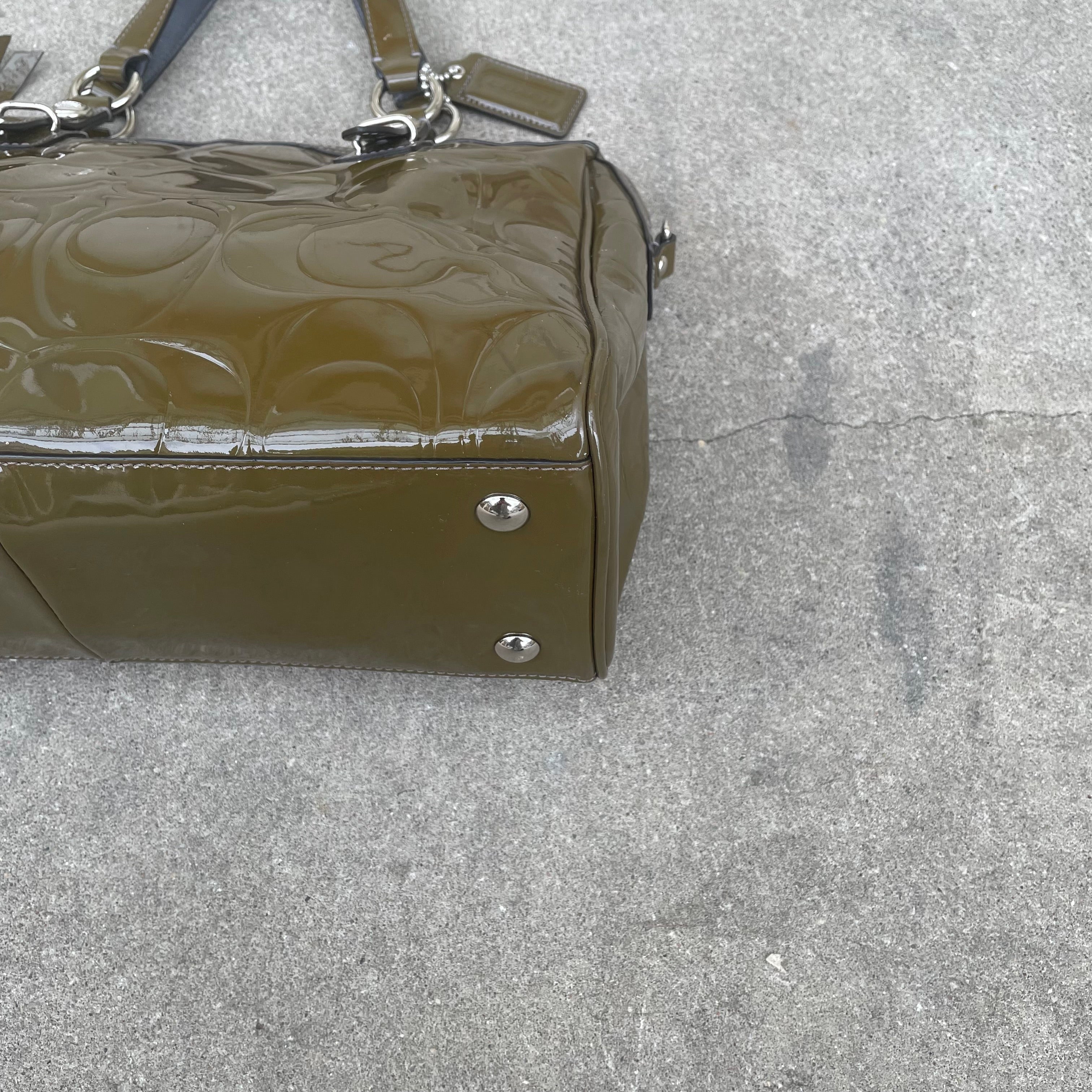 coach Boston bag in Patent leather
