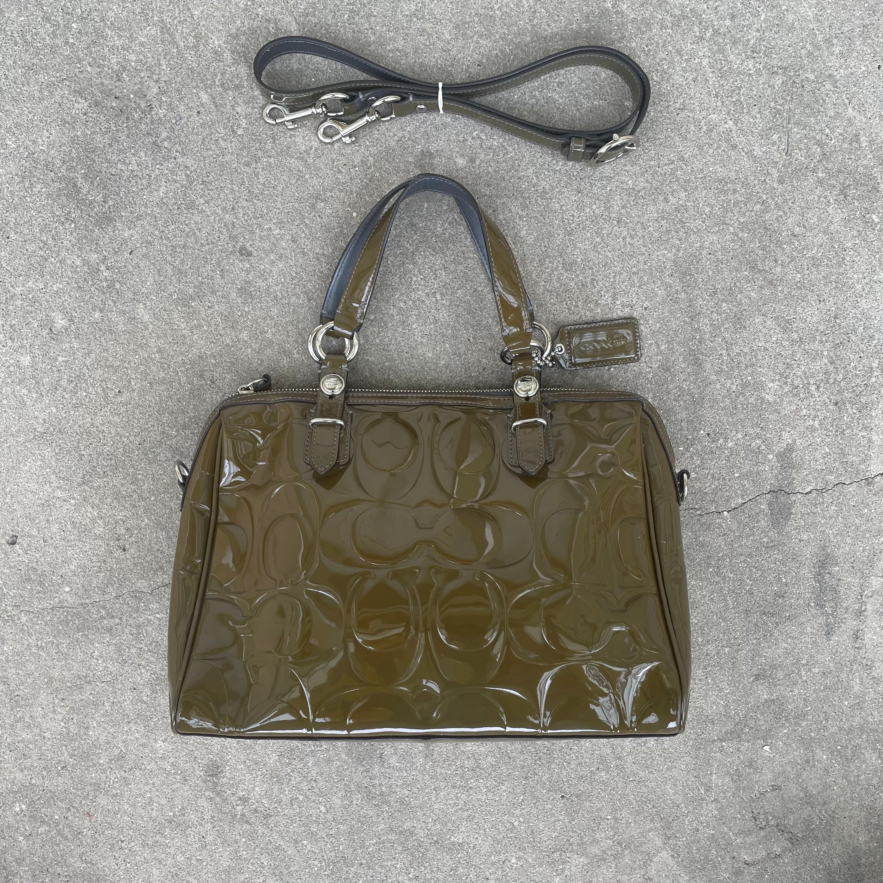 coach Boston bag in Patent leather